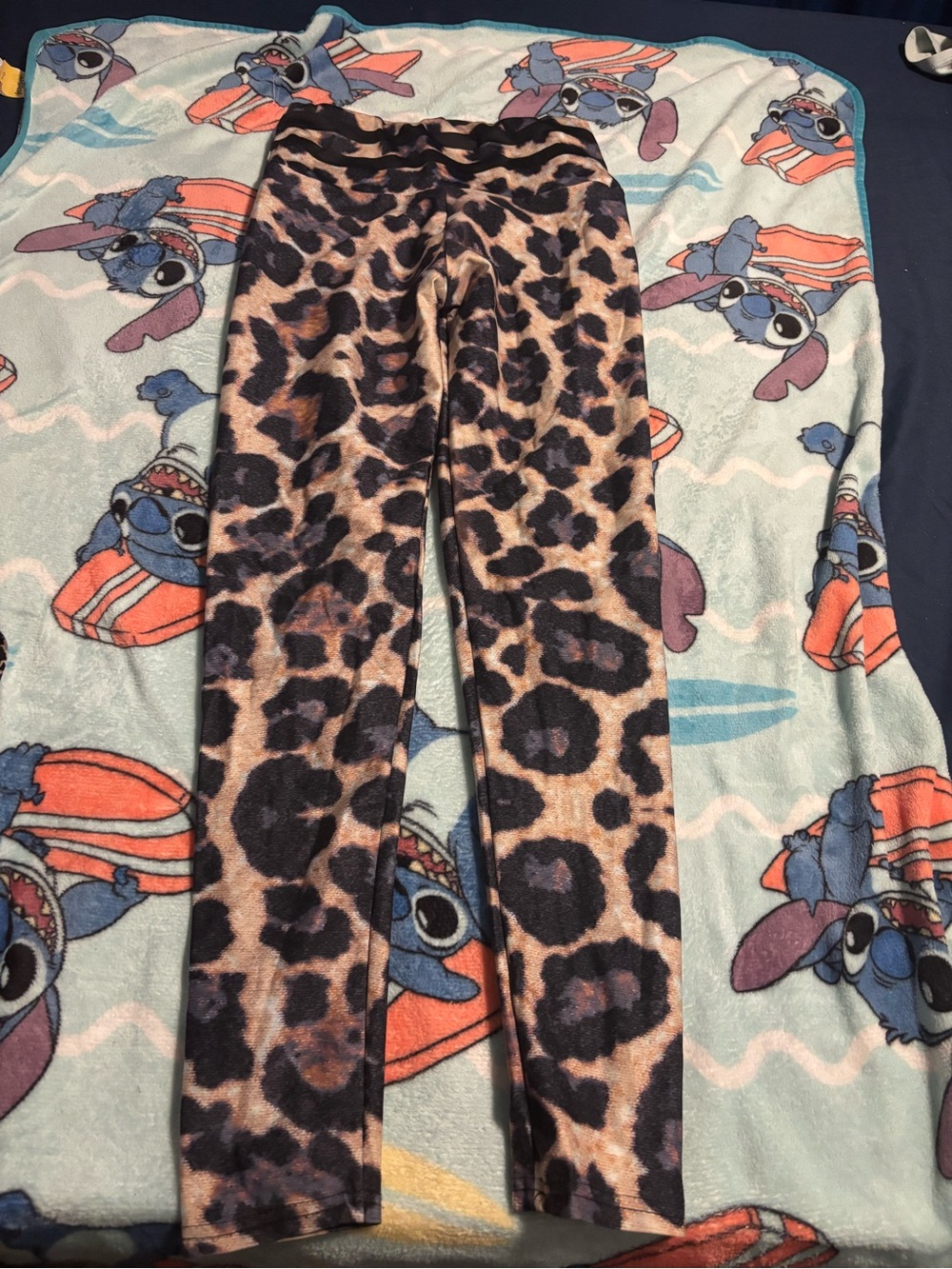 Leopard Print Full-Length Leggings - Brown & Black new